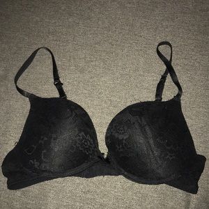 Black lace bra